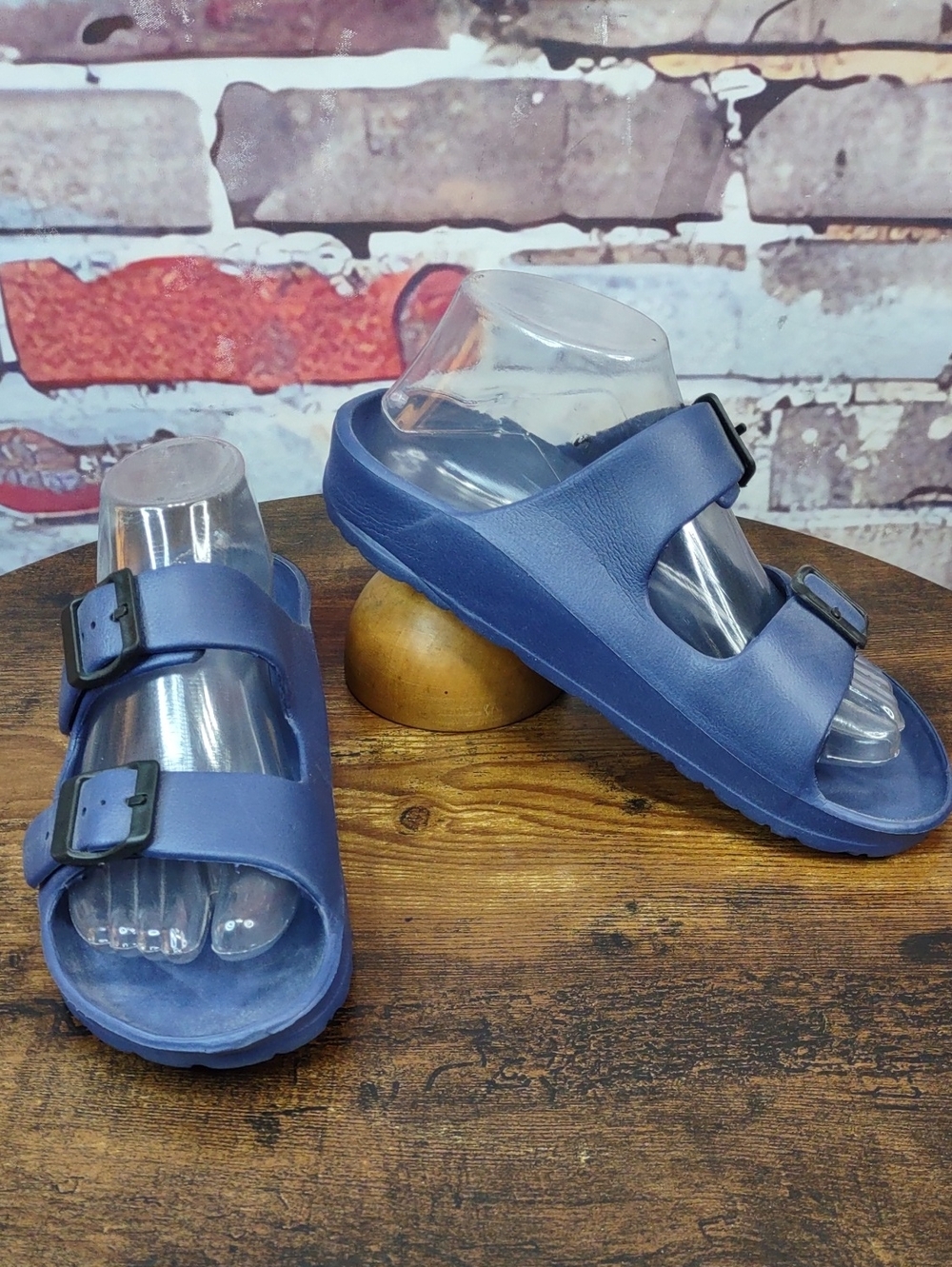 Double‑Strap Slide Sandals